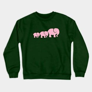 Pink Elephants Crewneck Sweatshirt